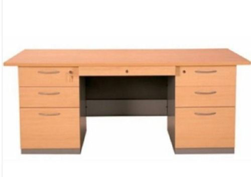 Easy To Clean 2 Drawer Wooden Executive Desk