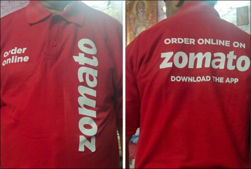 Maroon Half Sleeve Promotional Printed T-Shirt