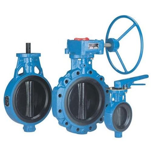 Round Low Pressure Colour Coated Butterfly Valves