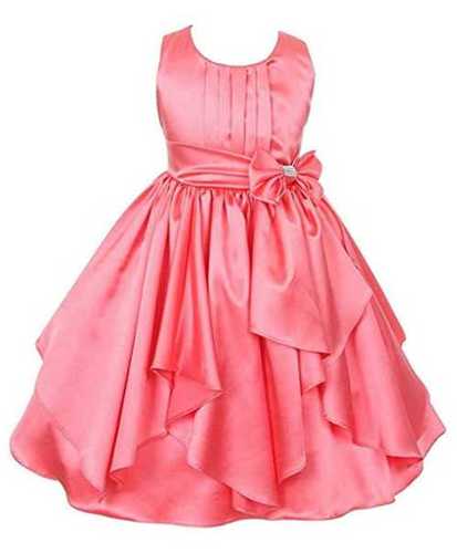 Pink Machine Made Ladies Frock