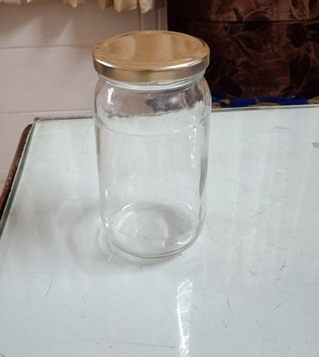 Plain Round Pickle Glass Jar (400 Ml)