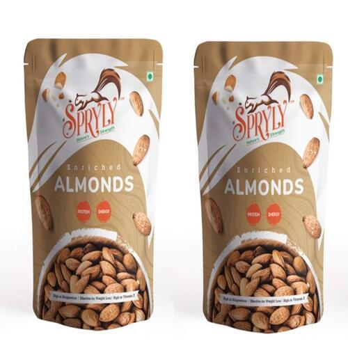 Spryly Enriched Premium Classic 100% Fresh Natural High Protein Boost Energy California Almonds Diwali Special Gift Pack 1kg (Pack Of 2)-500 Gm Each
