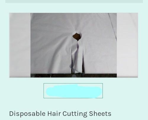 White Color Disposable Hair Cutting Sheets