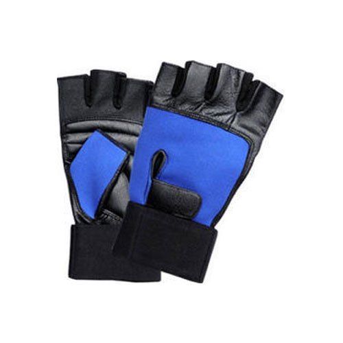 Plain Black Weight Lifting Gloves