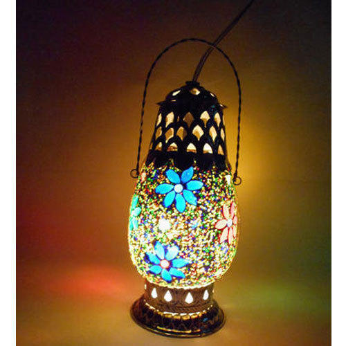 Multicolor Decorative Electric Glass Table Lamp