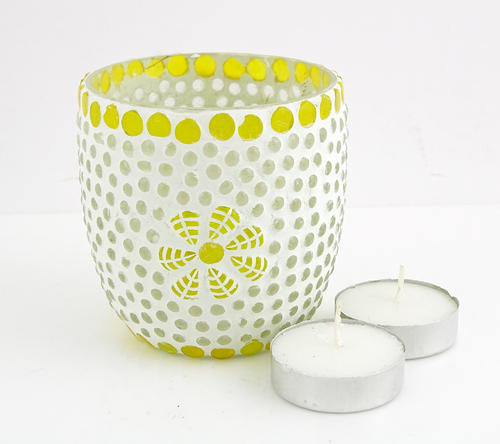 Glass Mosaic Candle Votive Candle Holder (VOT 48)