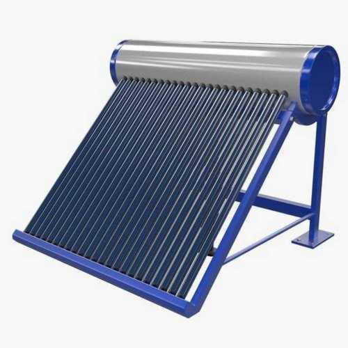 Industrial Solar Water Heater - Metal, Automatic Operation | Water Heating Solution with Blue Finish