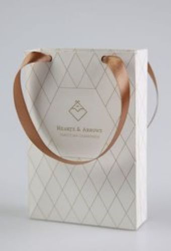 Luxury Paper Bags With Ribbon Handle