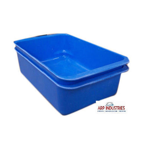 Blue Rectangular Shaped Really Durable Industrial Frp Basket