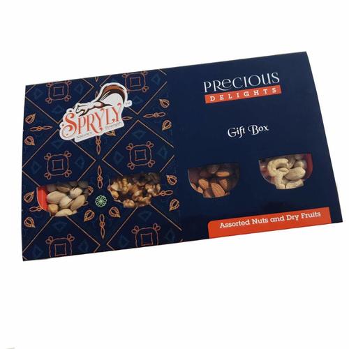 Spryly Healthy Delights Premium Natural Daily Needs Dry Fruits Gift Pack (Almonds ,Pistachios, Walnuts, Cashew)-400 Gm