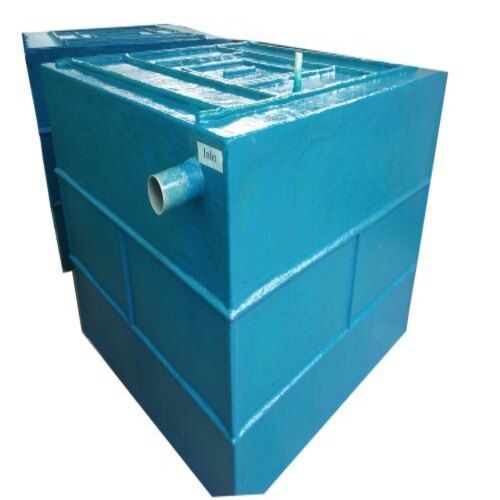 Vertical Form Rectangular Shaped Light Weight Highly Durable Blue Frp Septic Tank