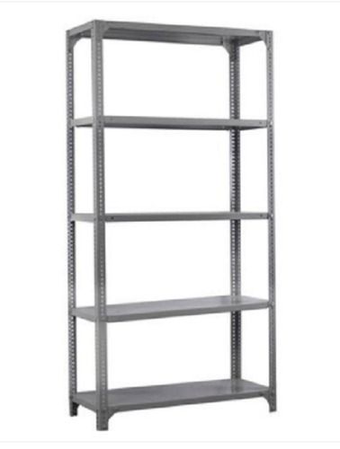 Steel 4 Shelve Slotted Angle Rack Used In Office, Home, Warehouse