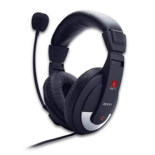 Black Iball Headphones With Microphone