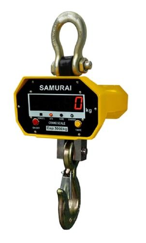 Yellow Industrial Crane Weighing System