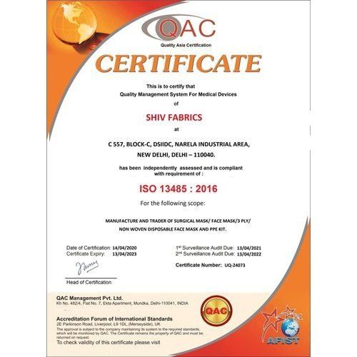 It'S Healthy Product Iso 13485:2016 Certification Service