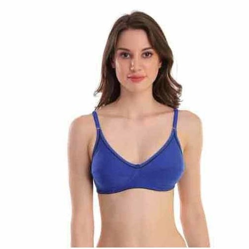 Lycra Cotton T-Shirt Ladies Padded Bra, Plain at Rs 120/piece in Indore