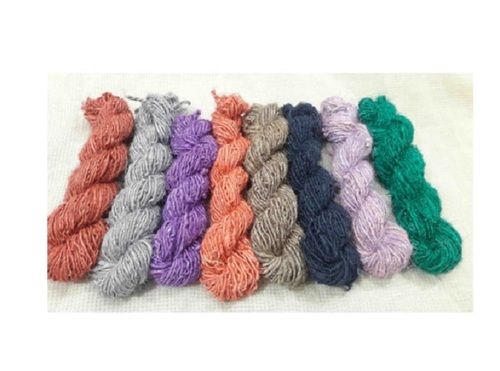 Recycled Linen Yarn, Dyed Pattern, Twisted Technics, Premium Quality, Soft Texture, Good Pattern, Skin Friendly, Attractive Colors Usage: Weaving