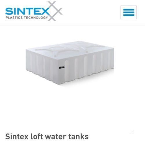 White Sintex Loft Water Tanks