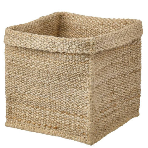 Square Shape Fancy Jute Baskets For Carry To Fruits, Premium Quality, Good Texture, Eco Friendly, Machine Made, Easy To Carry, Brown Color