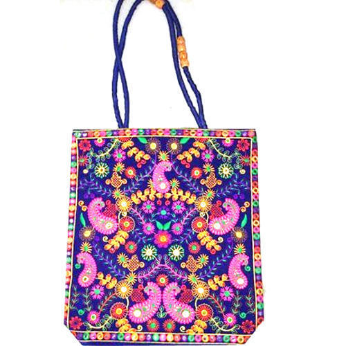 banjara embroidery work jute carry bag 271
