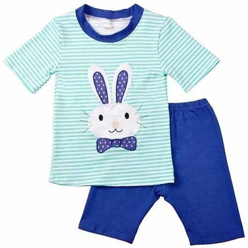 Boys Printed Short Sleeve T-shirt And Short Pant