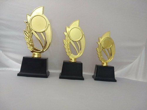 Various Colors Gold Plated Fiber Trophy