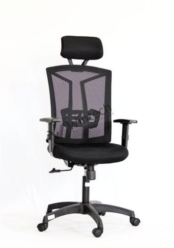 High Back Mesh Adjustable Arm Black Office Revolving Chair