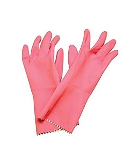 Gloves Kitchen Plain Gloves, Full Finger, A Grade Quality, Cold Resistant, Cut Resistant, Skin Friendly, Pink Color, Length : 10-15 Inches, Size : L, M, S