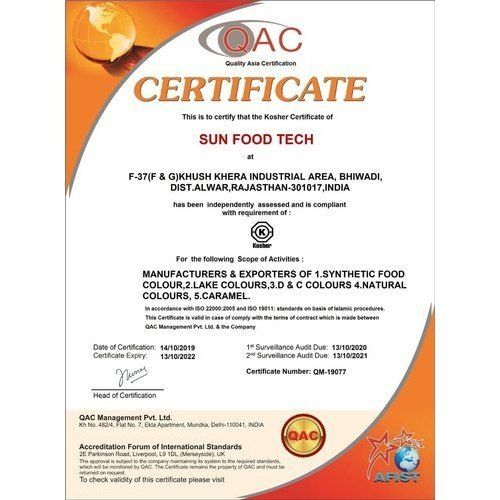 Kosher Certification Service By QAC Management Pvt. Ltd.