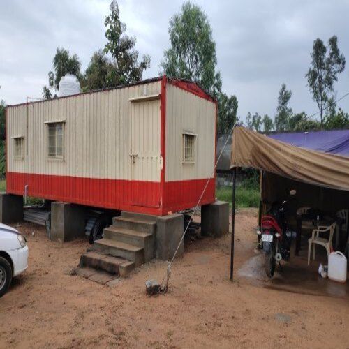 Long And Rectangular Shape Prefabricated Portable Site Office Container Cabin