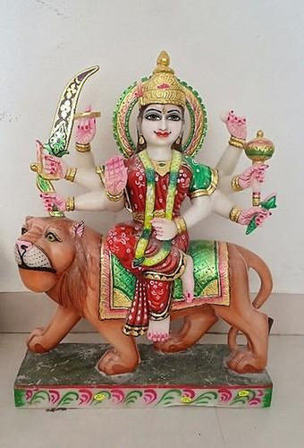 Durable Marble Durga Statue 25Kg