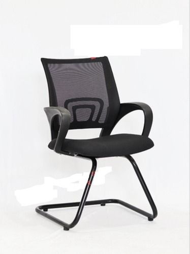 S Type Mesh Back Black Office Visitor Chair