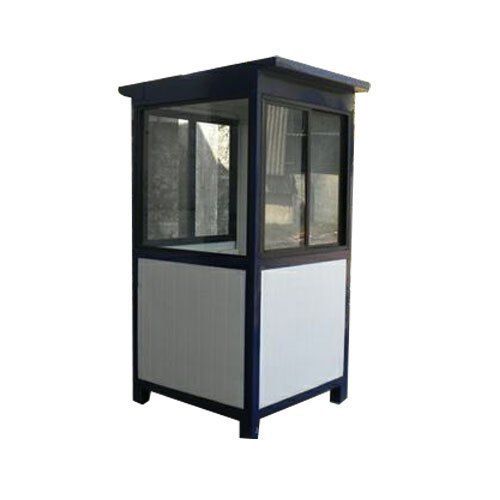 Square Shaped Prefabricated With Glass Window Prefabricated Security Cabin