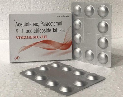 Aceclofenac Paracetamol And Thiocolchicoside Body Muscle Painkiller Oral Tablets Age Group: Adult