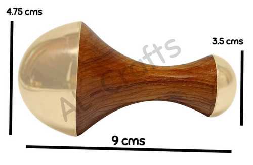 Ayurvedic Kansa Wand Massager 2 In 1 Face And Marma Massage Tool By AL-Crafts