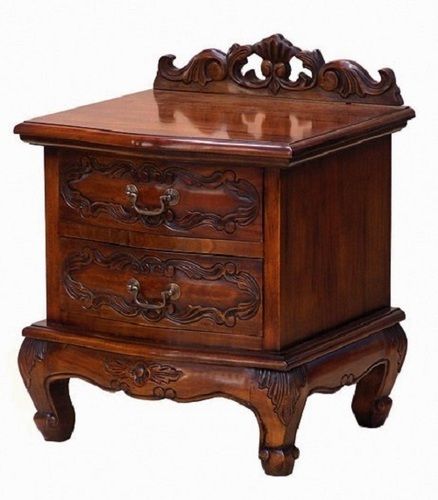 Crafted Indian Style Indoor Hand Carved Side Table