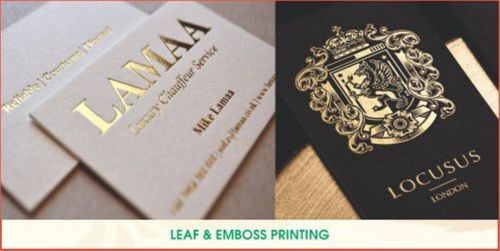 Leaf Emboss Printing Services By Om Sai Printers