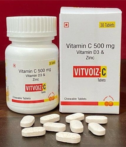 Vitamin C Vitamin D3 And Zinc Dietary Supplement Tablets Shelf Life: Printed On Pack Years