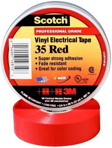 3M Scotch Vinyl Electrical Tape 35 - Red