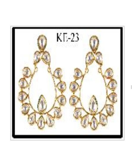 Ladies Fancy Party Wear Kundan Earring Gender: Women