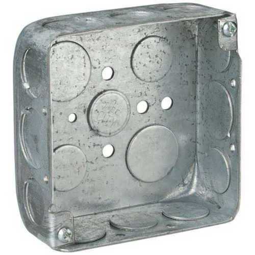 Silver Metal Square Junction Box 