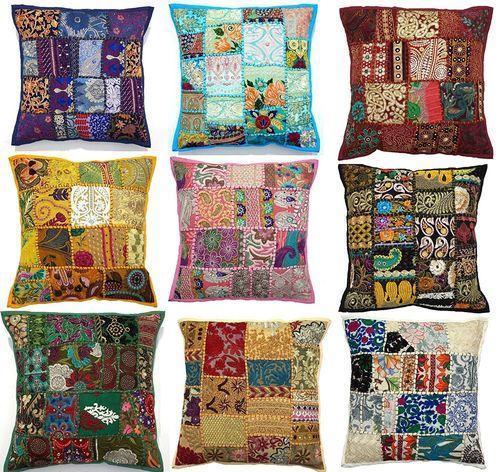 Multicolor Trendy Design Patchwork Cushion Cover