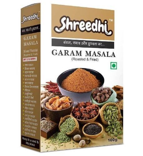 Garam Masala Powder - Dried, Blended, Brown Color | FSSAI Certified, Non Harmful, Natural Taste, Ideal for Cooking