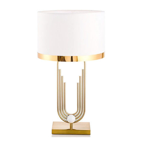Eye Catching Look White Shade Table Lamp