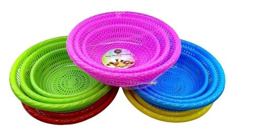 Any Nyra Multicolored Plastic Basket For Fruit And Vegetable