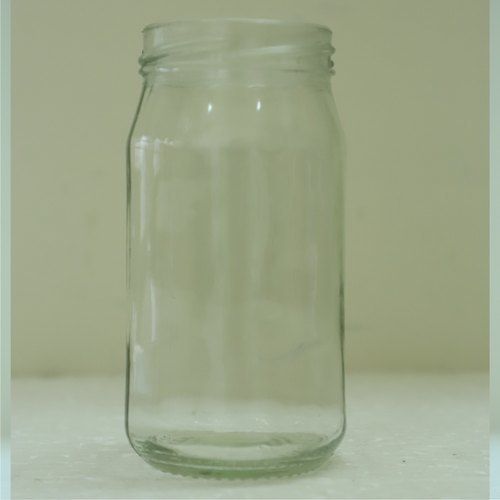 Round Transparent Glass Jar (400 Ml)