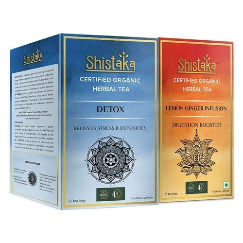 Shistaka Detox + Shistaka Lemon Ginger Infusion Combo Ginger Lemon Green Tea Grade: A-Grade