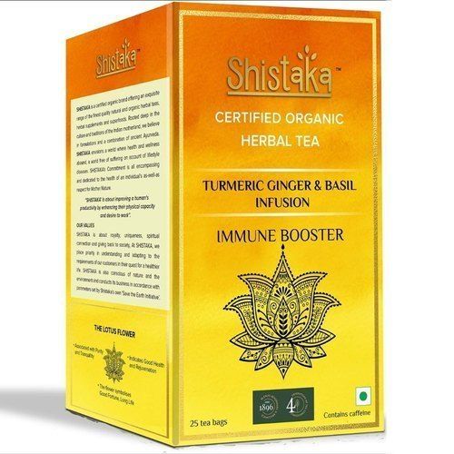 Shistaka Turmeric Ginger And Basil Green Tea