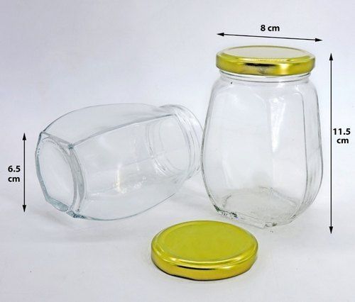 Plain Tin Cap Crown Glass Jar (250 Ml)