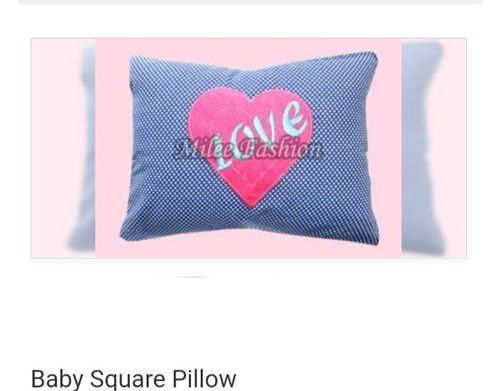 Blue Anti Wrinkle Square Shape Baby Pillow